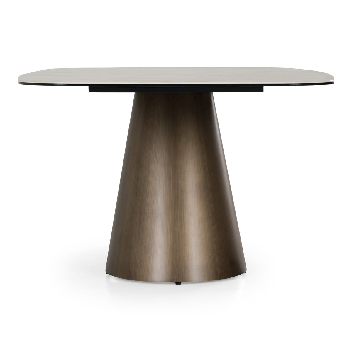 Paulsen Modern Ceramic + Brass Dining Table
