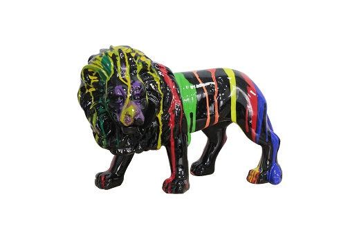 Lion Multi Colored Sculpture