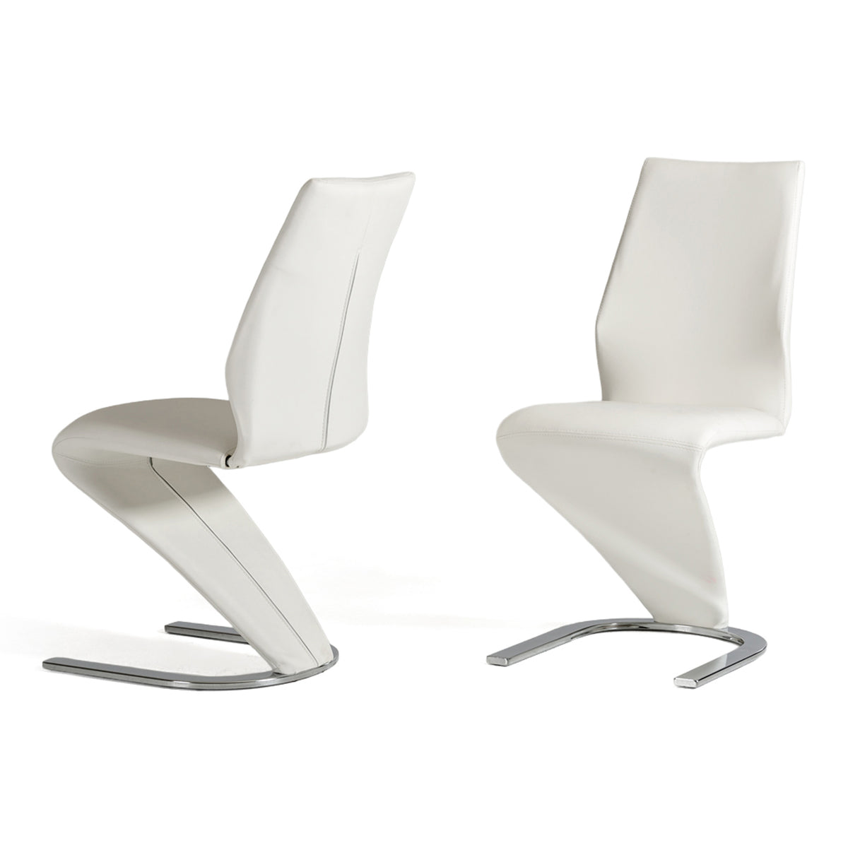 Penn Modern White Leatherette Dining Chair (Set of 2)