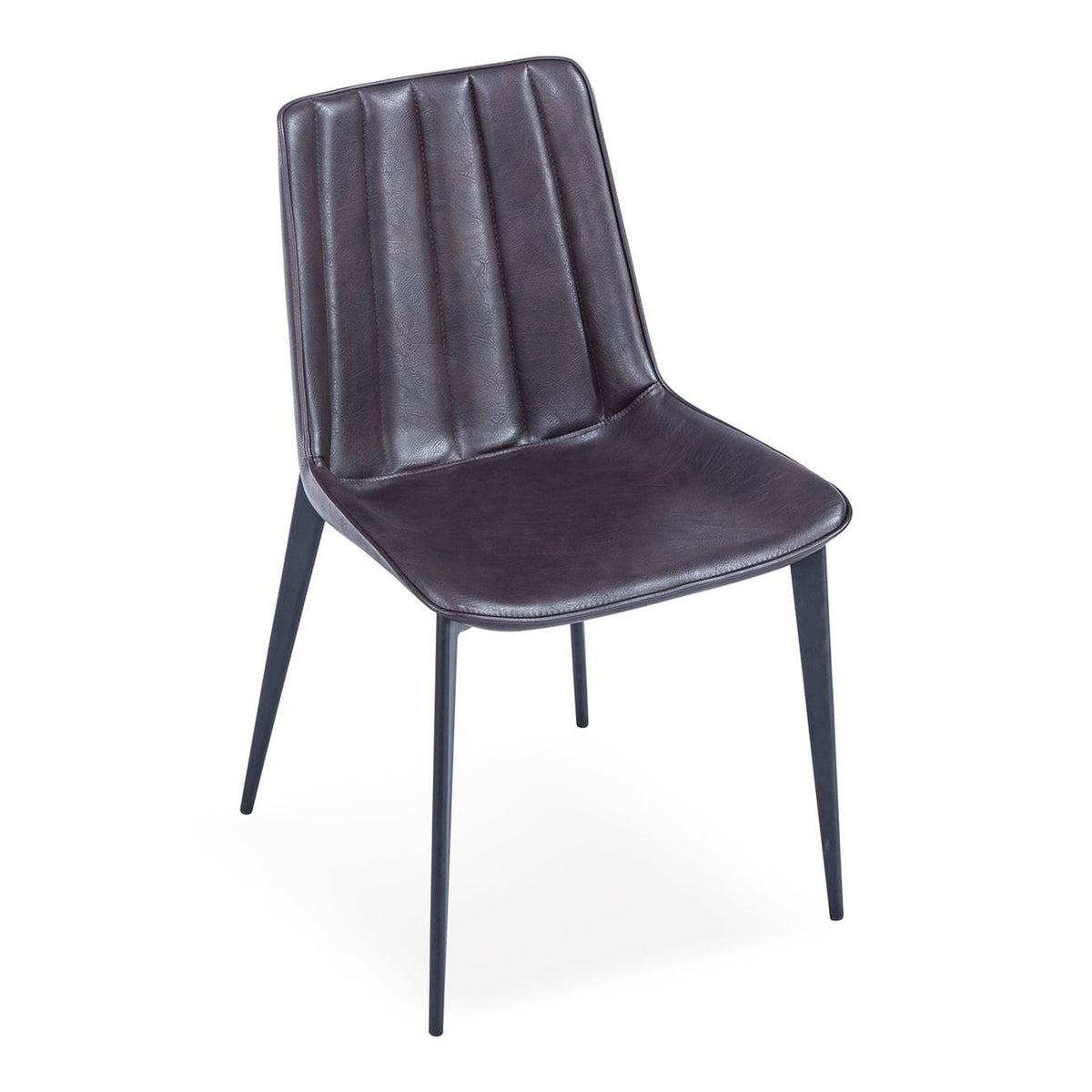 Peoria Modern Brown & Black Dining Chair (Set of 2)