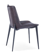 Peoria Modern Brown & Black Dining Chair (Set of 2)