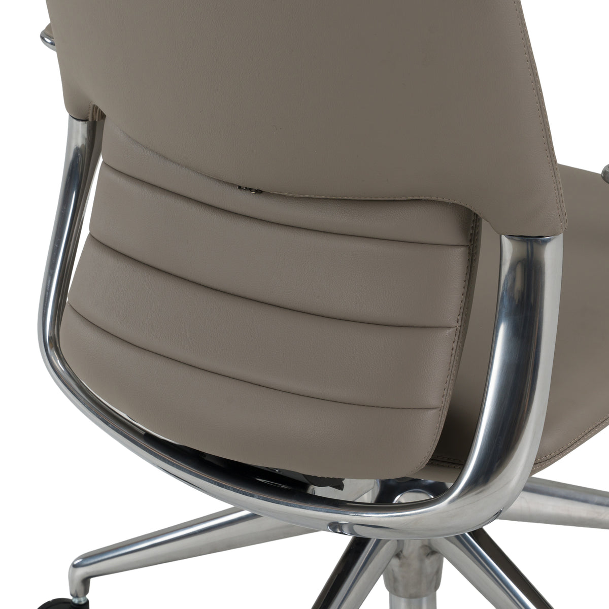 Pickard Modern Grey Leather Executive Office Chair