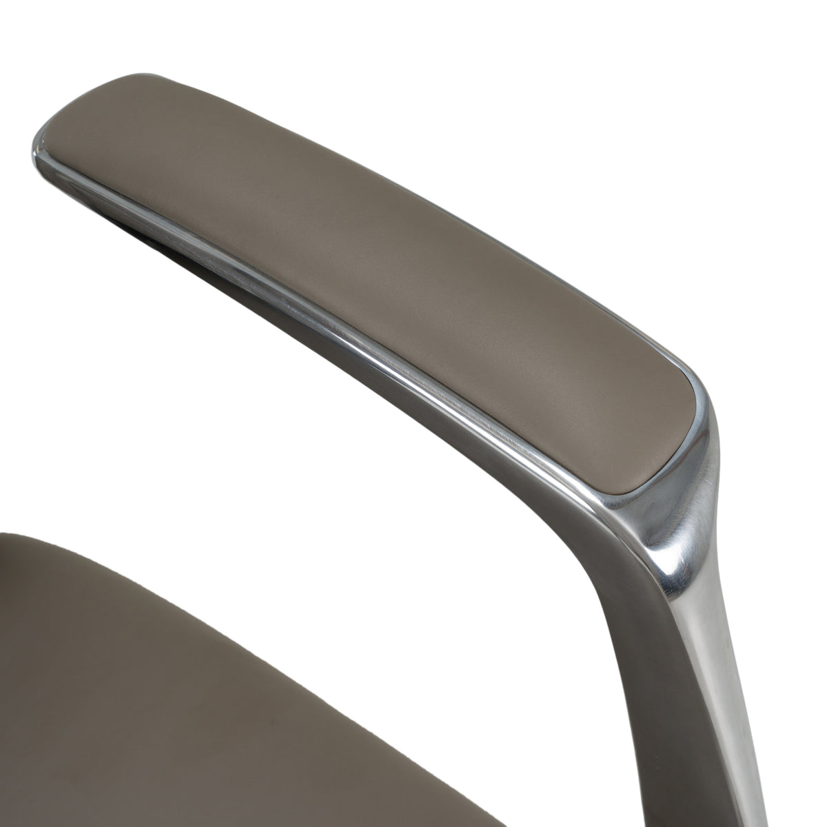 Pickard Modern Grey Leather Executive Office Chair