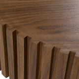 Pierre Modern Walnut Small Round Coffee Table