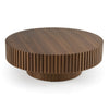 Pierre Modern Walnut Large Round Coffee Table