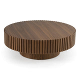 Pierre Modern Walnut Large Round Coffee Table