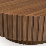Pierre Modern Walnut Large Round Coffee Table