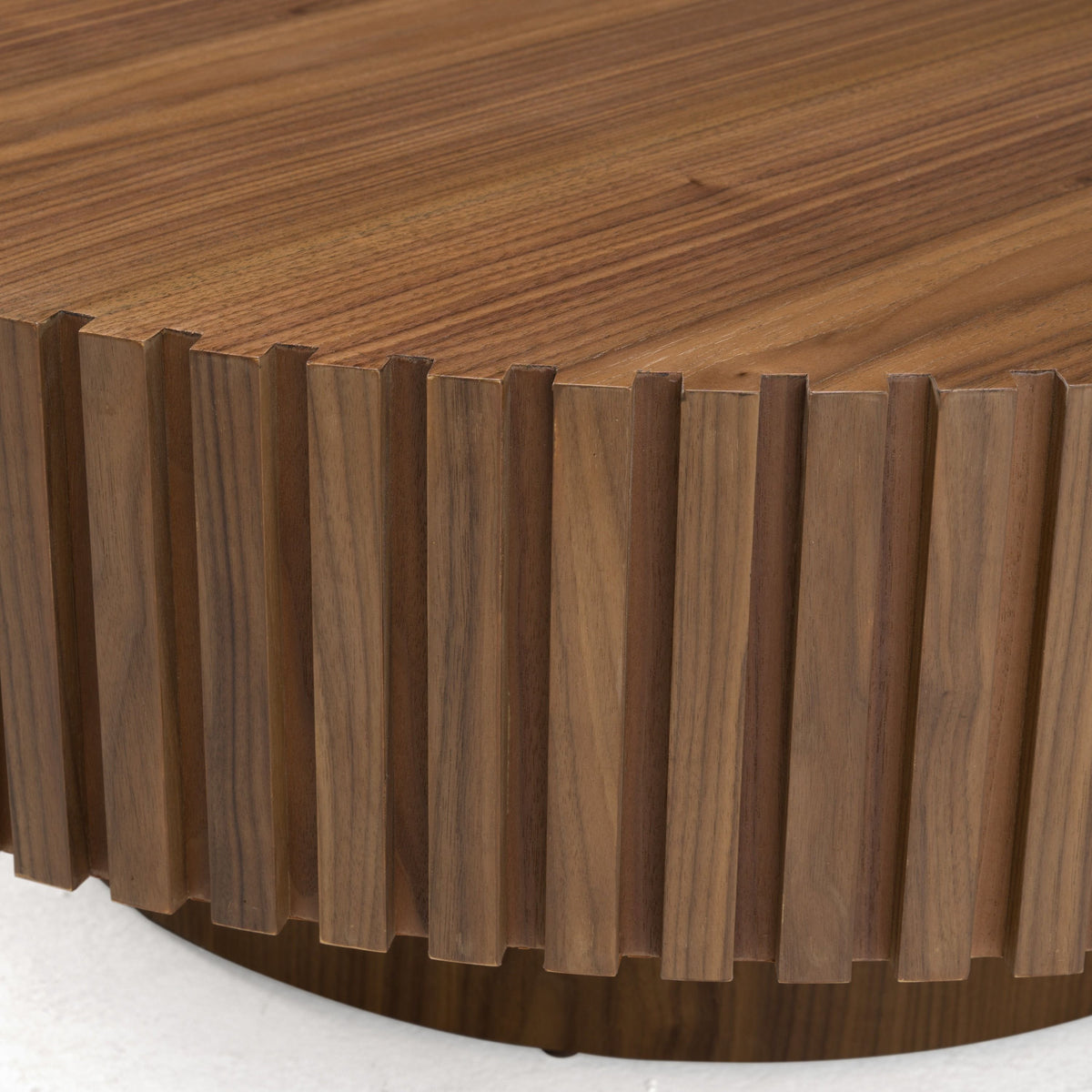 Pierre Modern Walnut Large Round Coffee Table