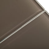 Pittson Modern Extendable Grey Glass Dining Table