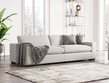 Poppy Modern White Fabric Sofa