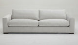 Poppy Modern White Fabric Long Sofa