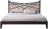Prism Modern Brown & Beige Bonded Leather Bed