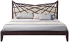 Prism Modern Brown & Beige Bonded Leather Bed