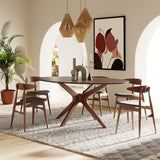Prospect Modern Oval Walnut Dining Table