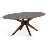 Prospect Modern Oval Walnut Dining Table