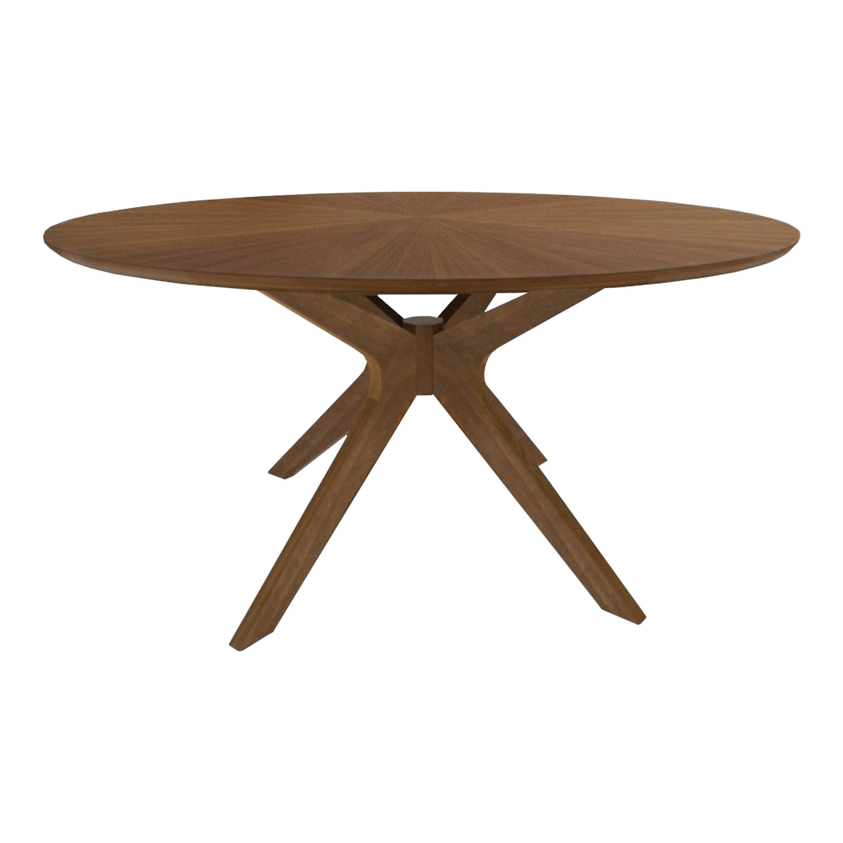 Prospect Modern Round 59" Walnut Dining Table