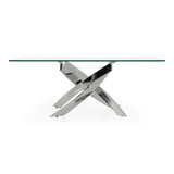 Pyrite Modern Glass Coffee Table