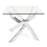 Pyrite Modern Glass End Table