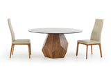 Rackham Mid-Century Walnut Round Dining Table