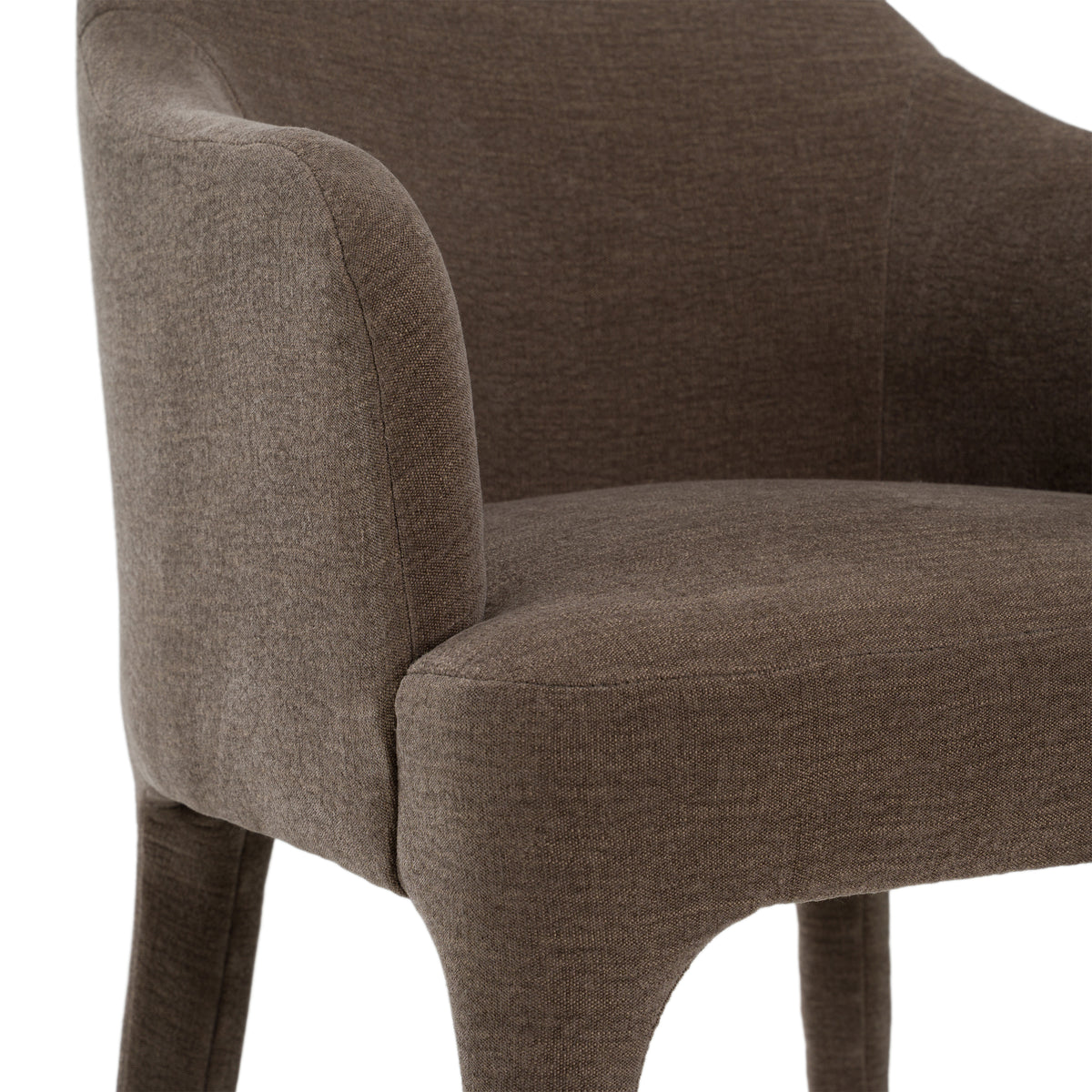 Reedy Modern Brown Fabric Dining Chair