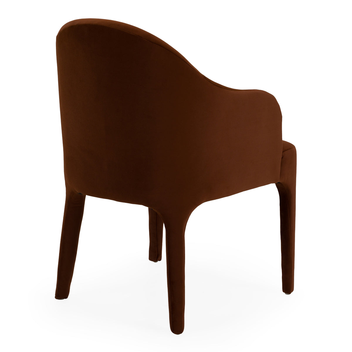 Reedy Modern Rust Velvet Dining Chair