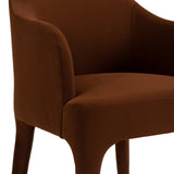 Reedy Modern Rust Velvet Dining Chair
