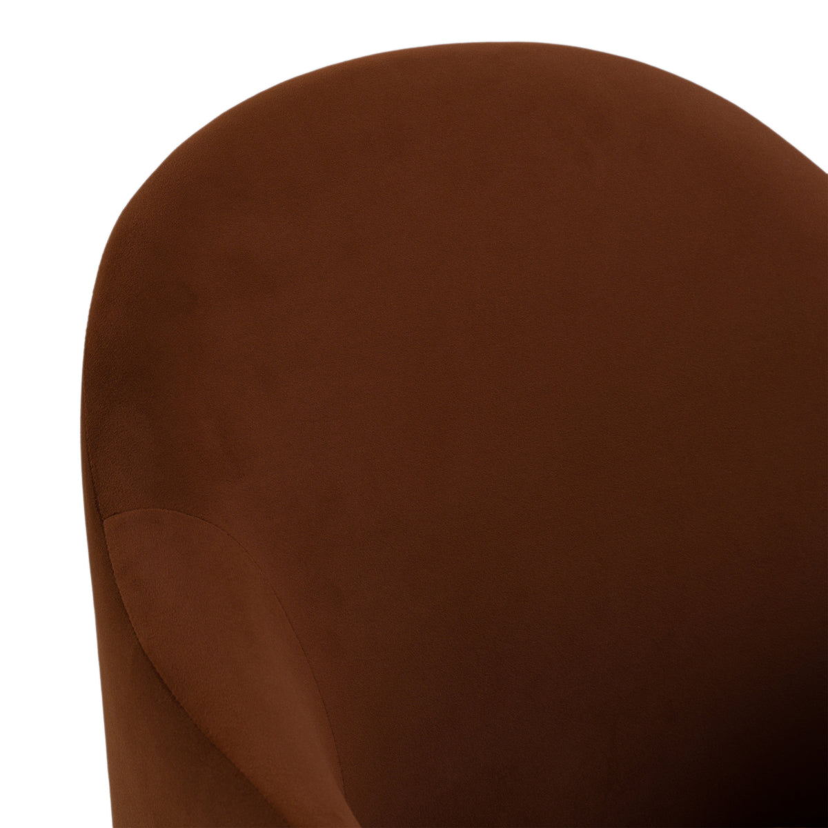 Reedy Modern Rust Velvet Dining Chair