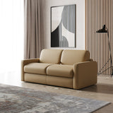 Revers Italian Modern Desert Leather 55" Sofa bed