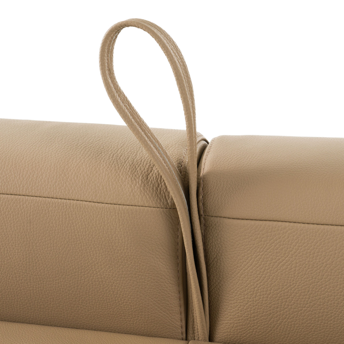 Revers Italian Modern Desert Leather Queen Sofa bed
