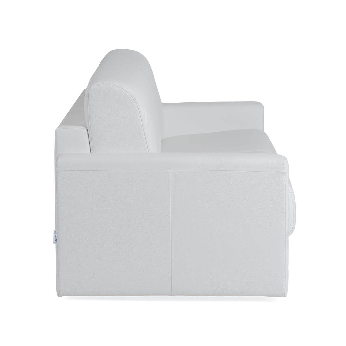 Revers Italian Modern White Leather Queen Sofa bed