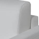 Revers Italian Modern White Leather Queen Sofa bed