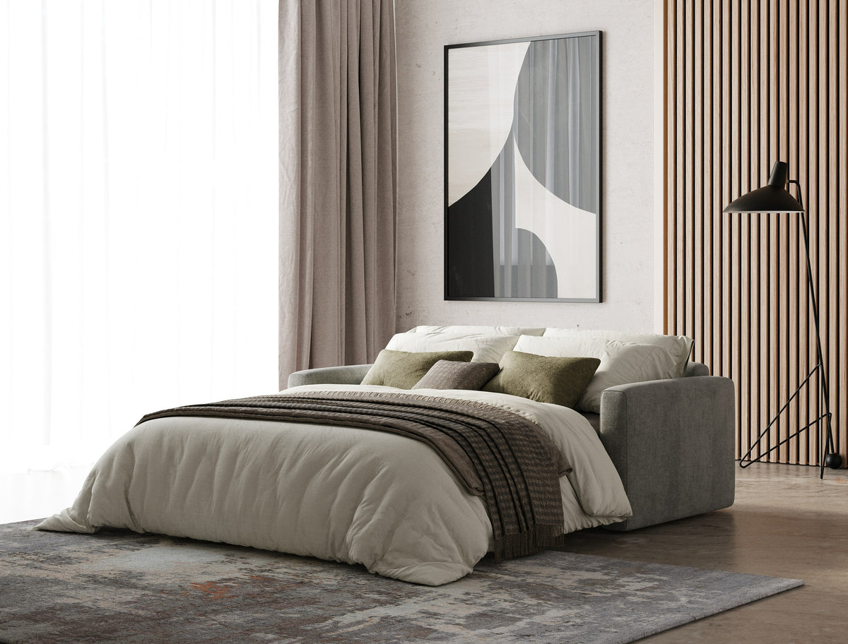 Revers Italian Modern Grey Fabric 55" Sofa Bed