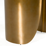 Reynold Glam Faux Marble + Gold Stainless Steel 94-Inch Dining Table