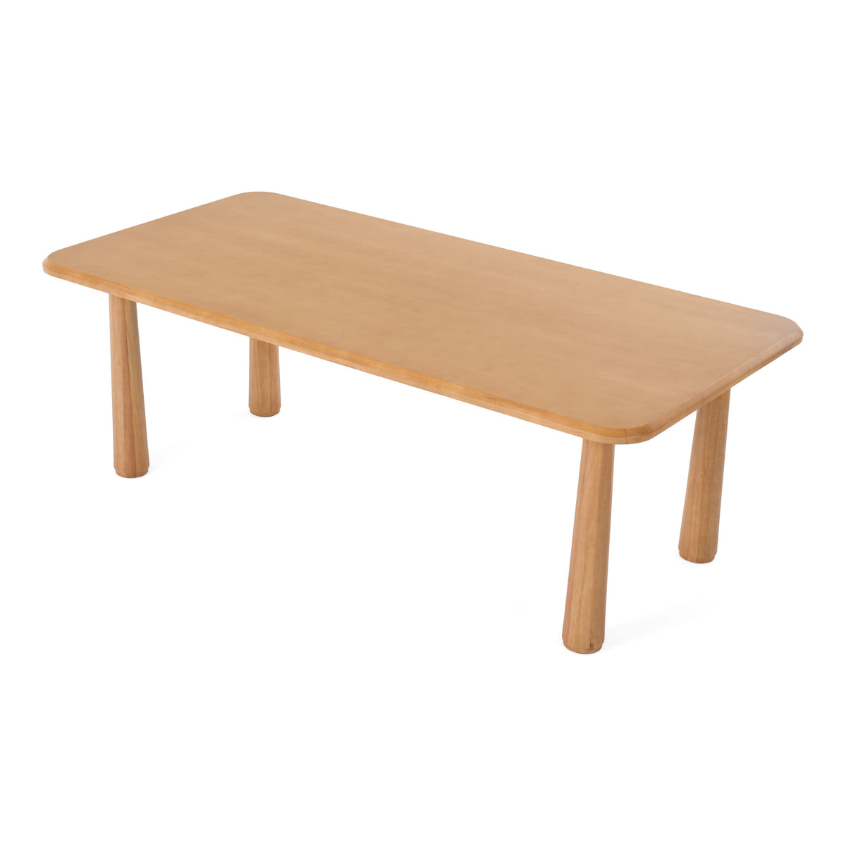 Rhea Modern 87" Natural Acacia Rectangular Dining Table