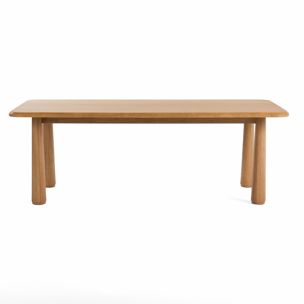 Rhea Modern 87" Natural Acacia Rectangular Dining Table