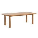 Rhea Modern 87" Natural Acacia Rectangular Dining Table
