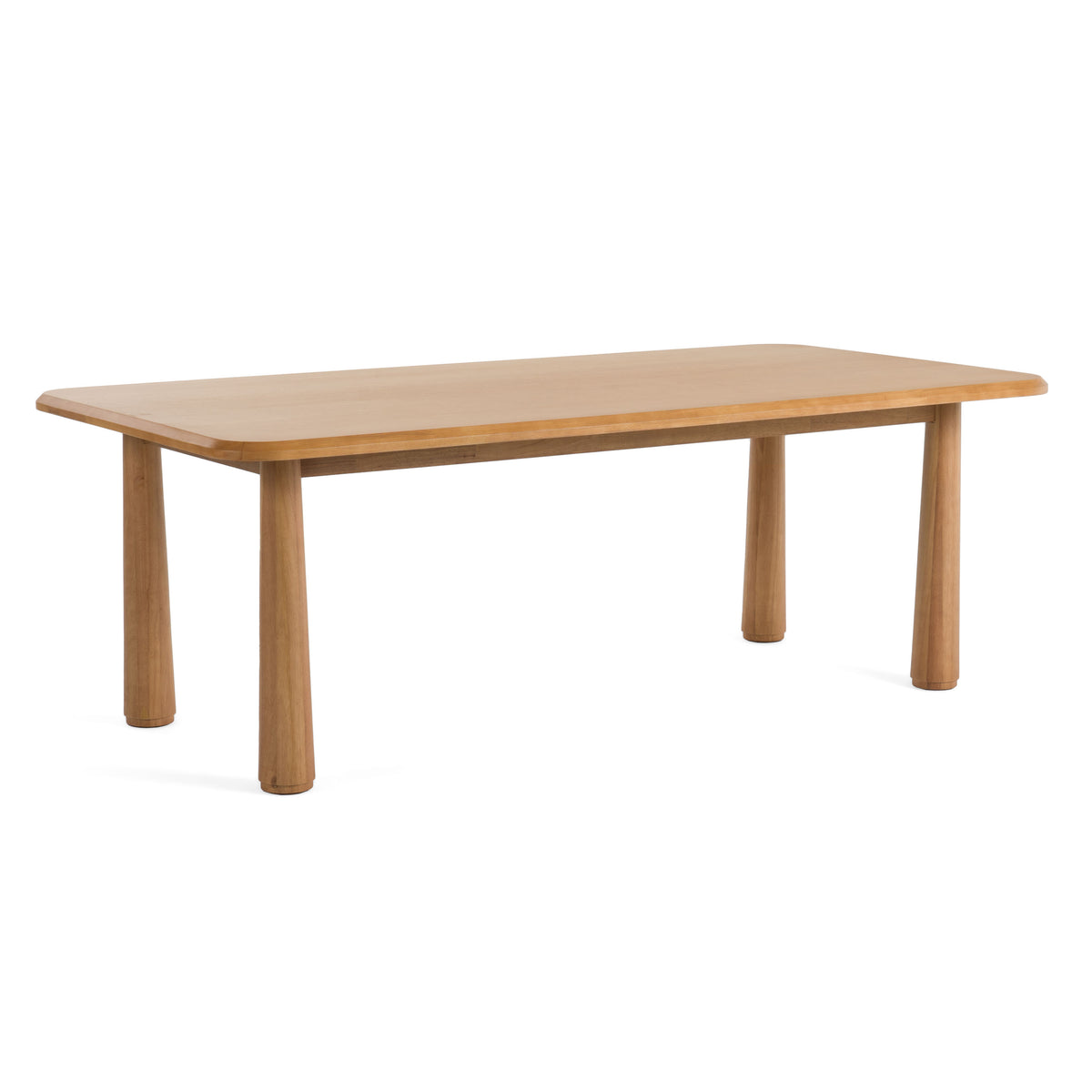 Rhea Modern 87" Natural Acacia Rectangular Dining Table
