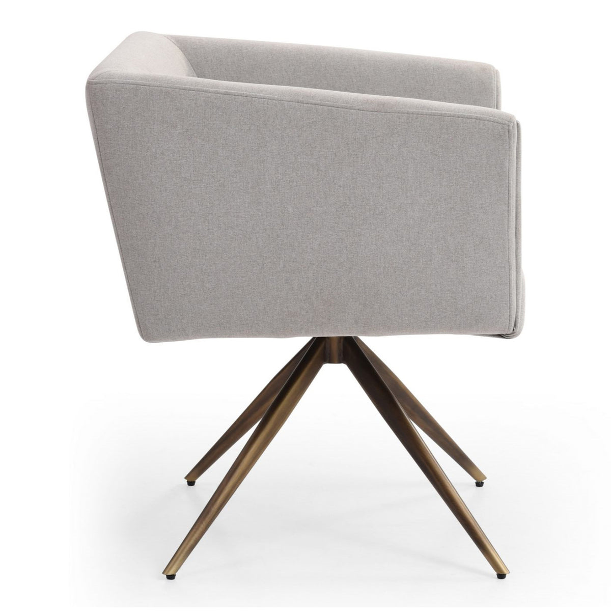 Riaglow Contemporary Light Grey Fabric Dining Chair