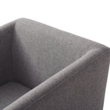Riaglow Contemporary Dark Grey Fabric Dining Chair