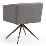 Riaglow Contemporary Dark Grey Fabric Dining Chair