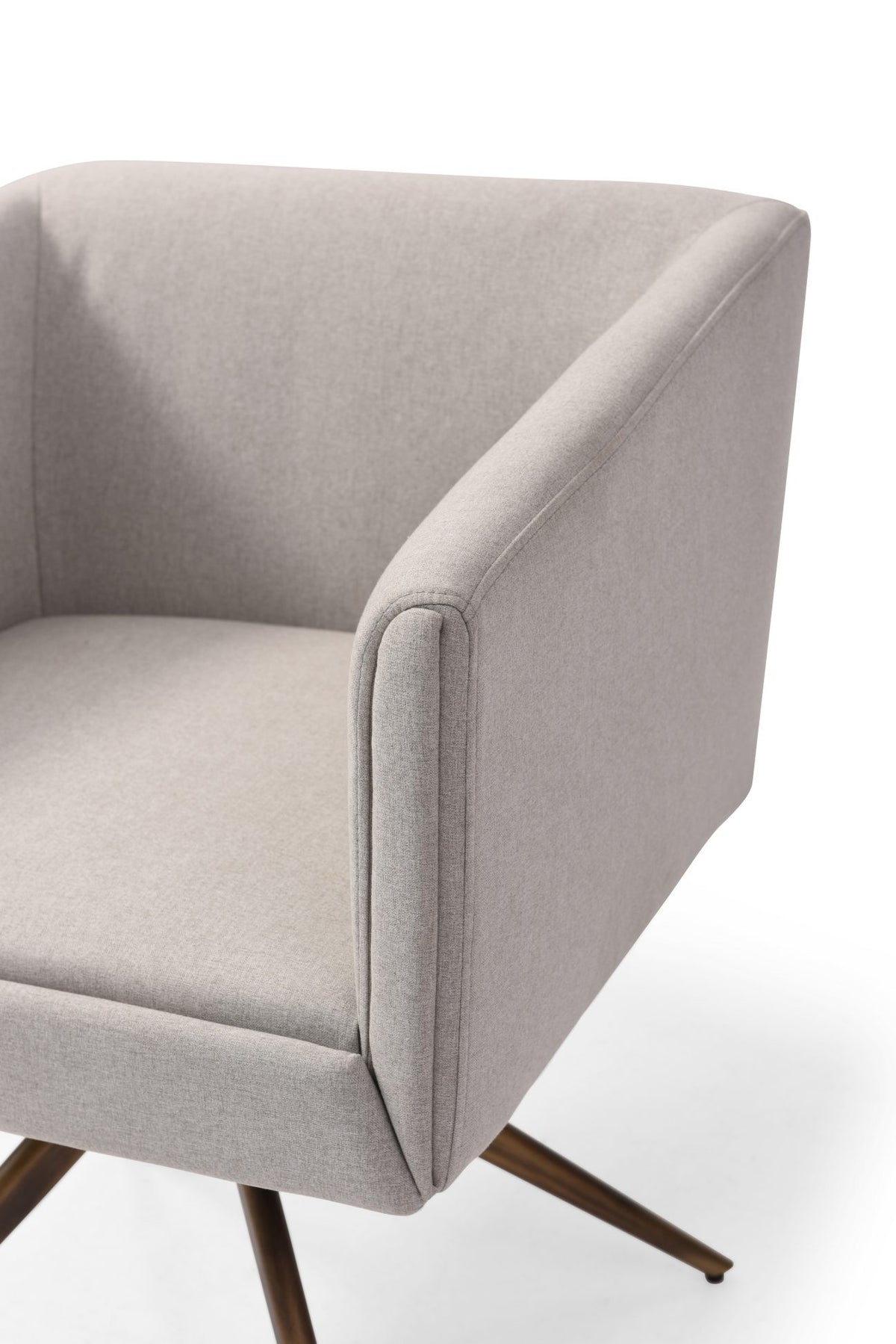 Riaglow Contemporary Light Grey Fabric Dining Chair