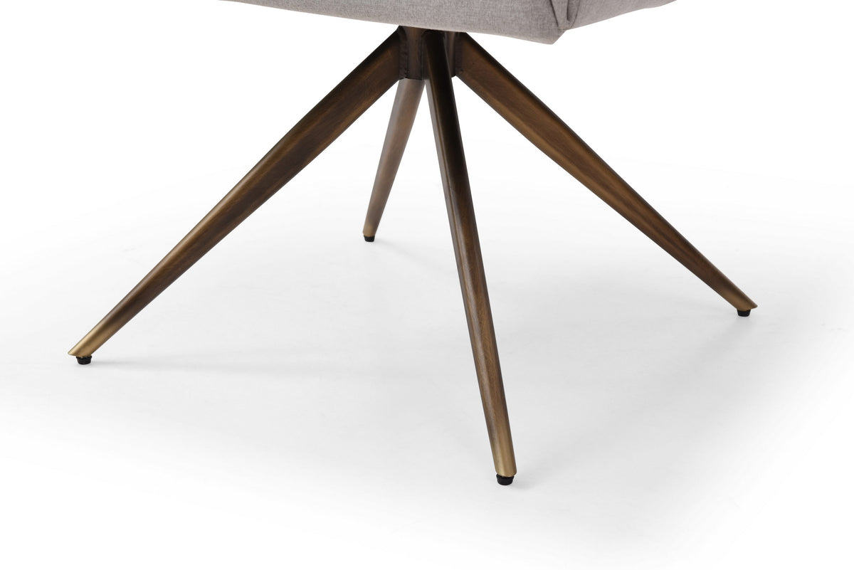 Riaglow Contemporary Light Grey Fabric Dining Chair