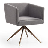 Riaglow Contemporary Dark Grey Fabric Dining Chair
