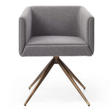 Riaglow Contemporary Dark Grey Fabric Dining Chair