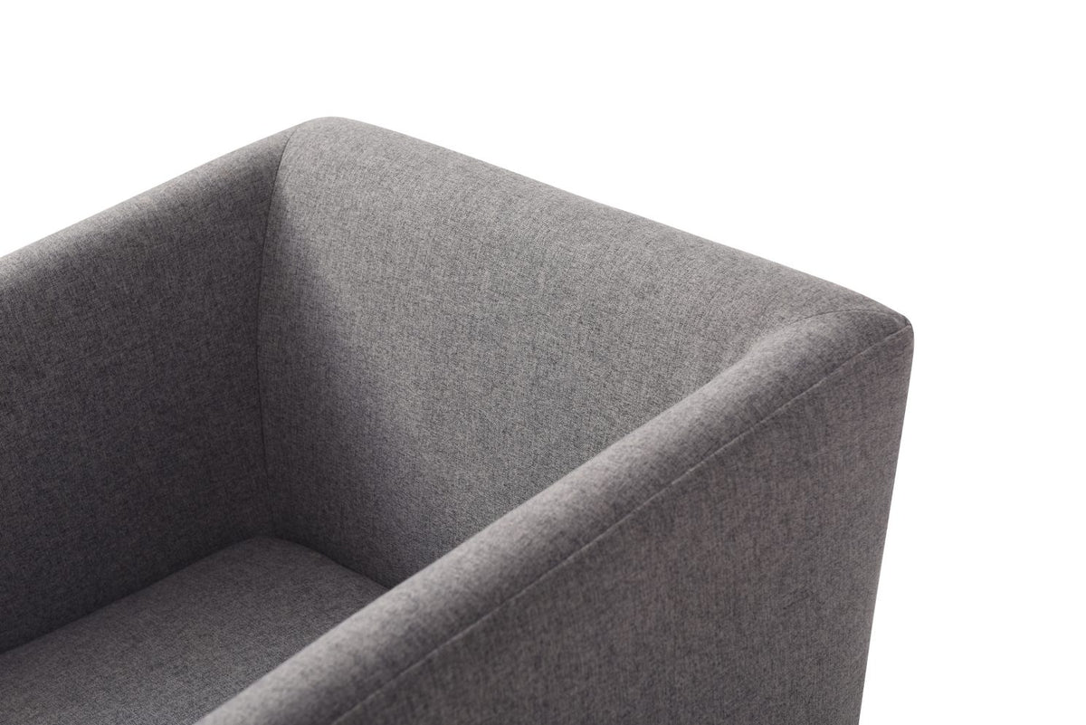 Riaglow Contemporary Dark Grey Fabric Dining Chair