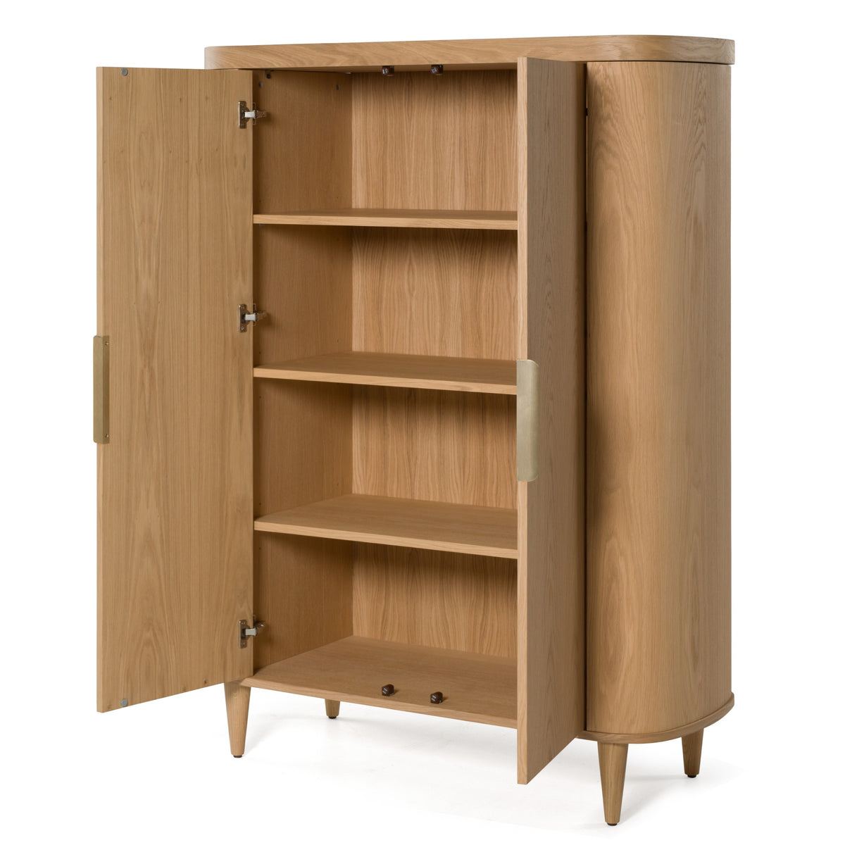 Richmond Modern Natural Oak Rounded Tall Buffet