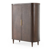 Richmond Modern Brown Rounded Tall Buffet