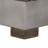 Delaware Modern Concrete & Acacia Square Coffee Table