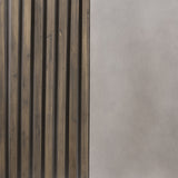 Delaware Modern Concrete & Acacia Square Coffee Table
