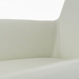 Robin Modern White Bonded Leather Dining Chair